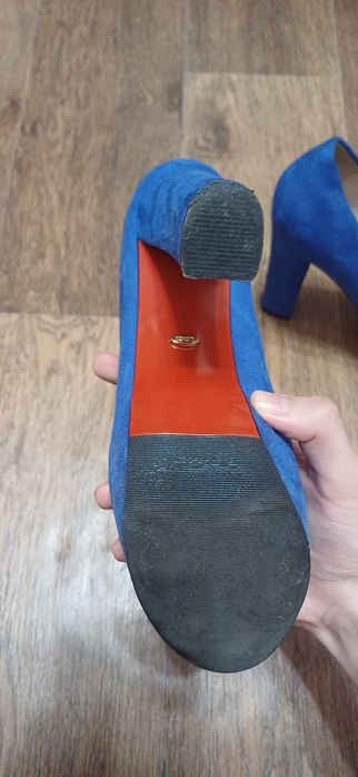 Туфлі-човники,сині, 37 розмір