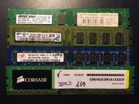 Memórias Desktop DDR2 512MB/1GB/2GB + DDR3 2GB