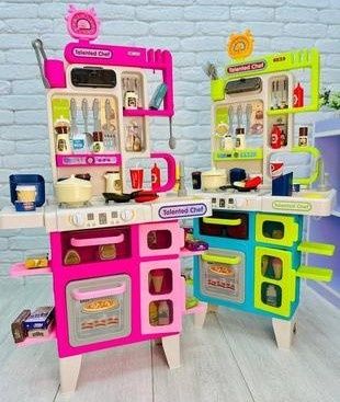 Кухня 101 см,вода,пара,світло,звуки,104 предмети,кухня іграшкова