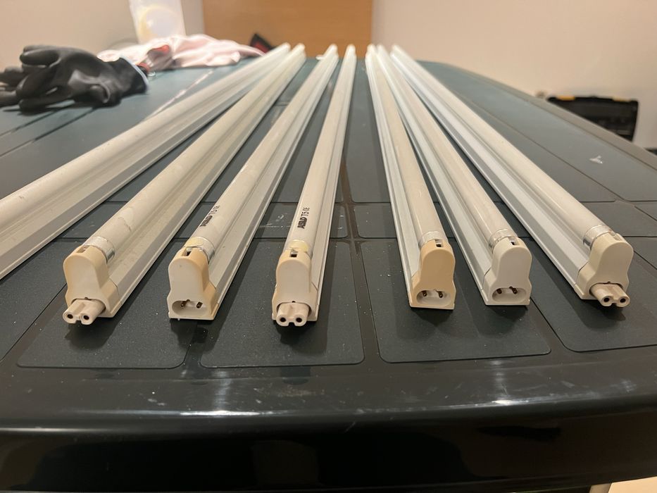 7 lampadas + estrutura ASLO 28w