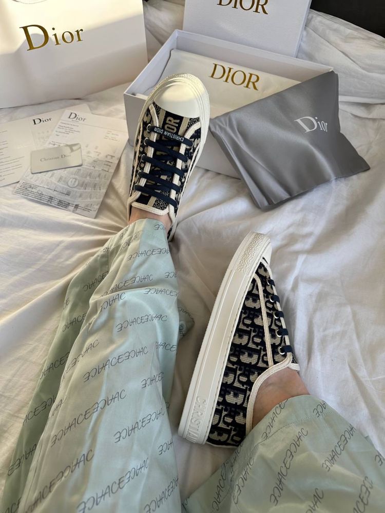 Buty Christian Dior low deep blue