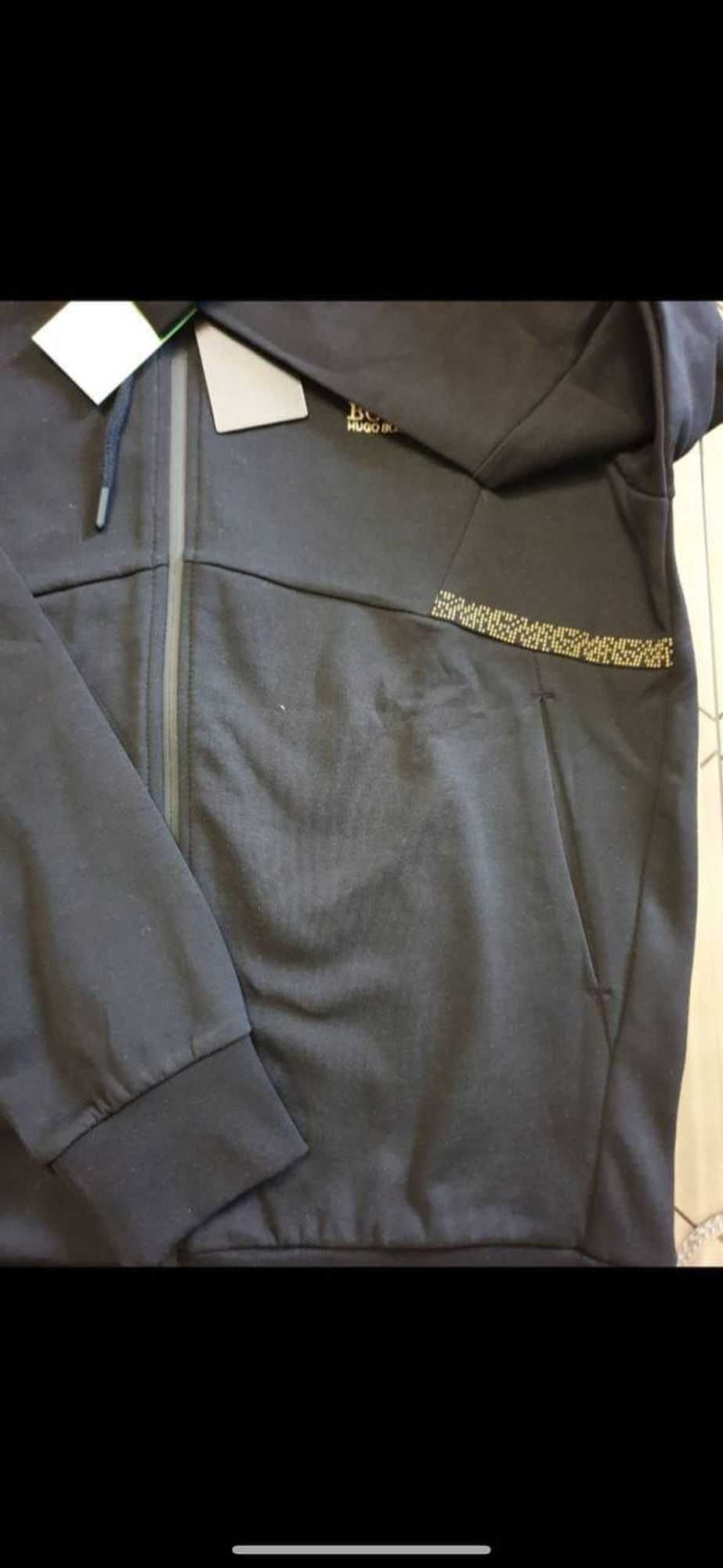 Hugo Boss Bluza  rozpinana z kapturem maly znaczek Boss Outlet Premium