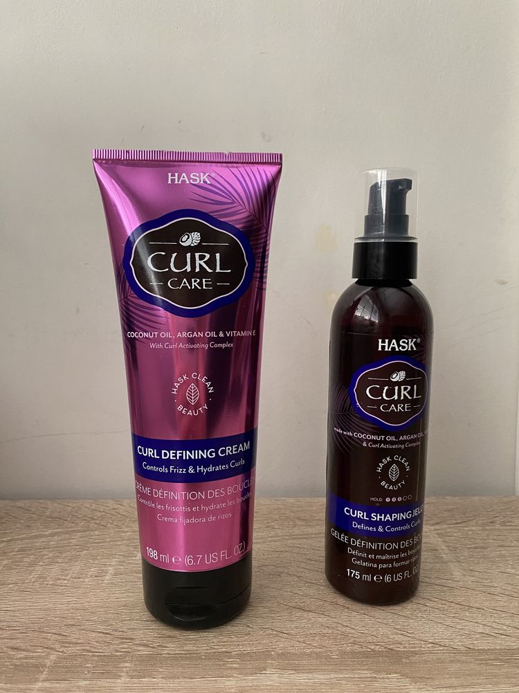 Conjunto Hask Curl Care - Curl defining cream and Curl shaping jelly)