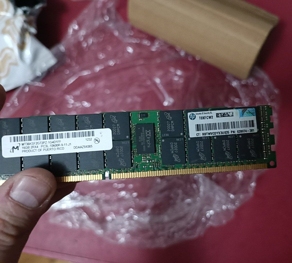 Оперативная память DDR3 16GB ECC REG Server (Micron/HP)