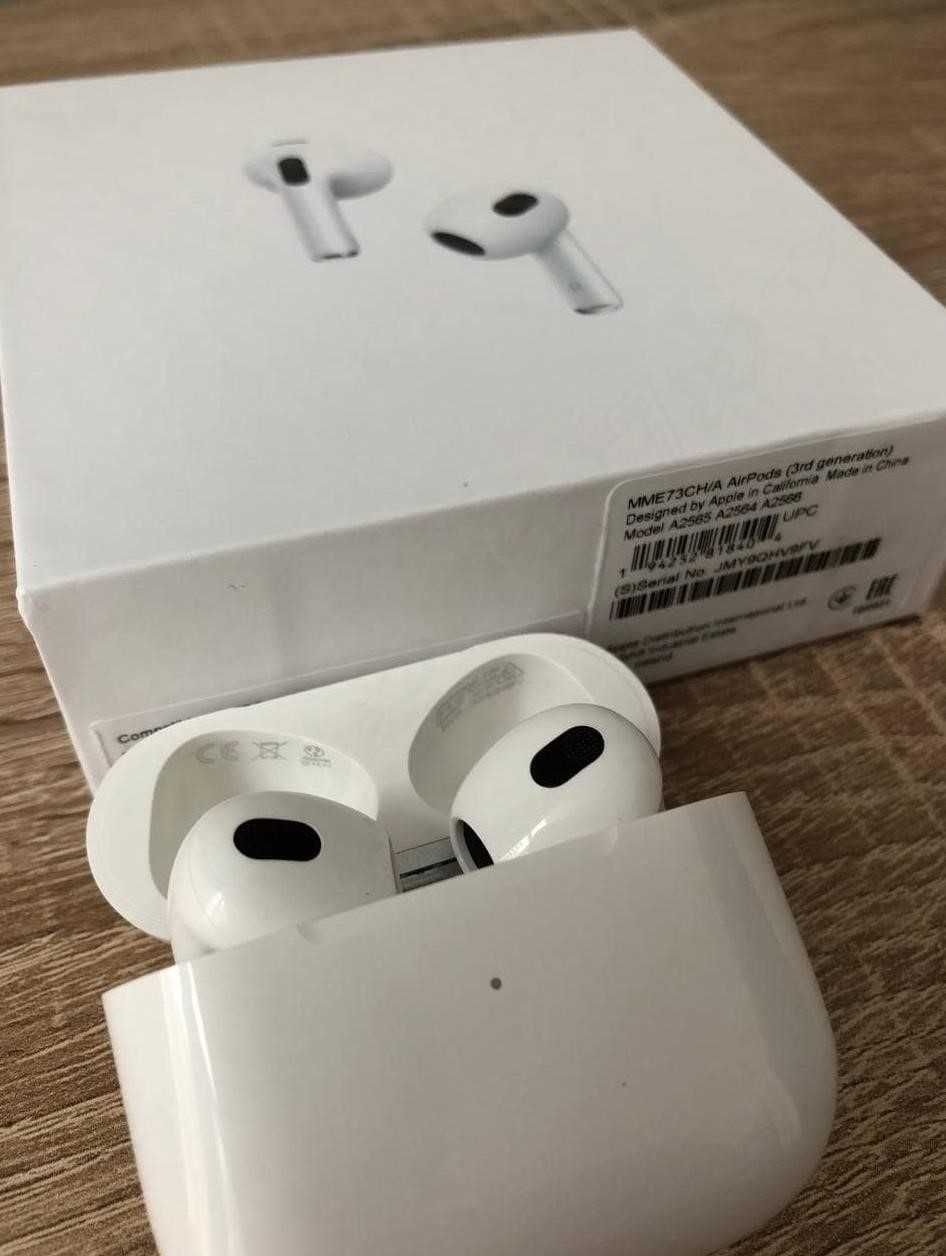 Нові Єпл Airpods 3 Люкс якості. Чіп Айроха 1562a. Найкраща якість