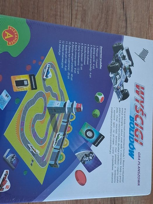 NOWA gra planszowa WYŚCIGI BOLIDÓW Alexsander 7+