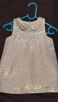 Elegancka sukienka koktajlowa Reserved dla Małej Księżniczki 80 cm