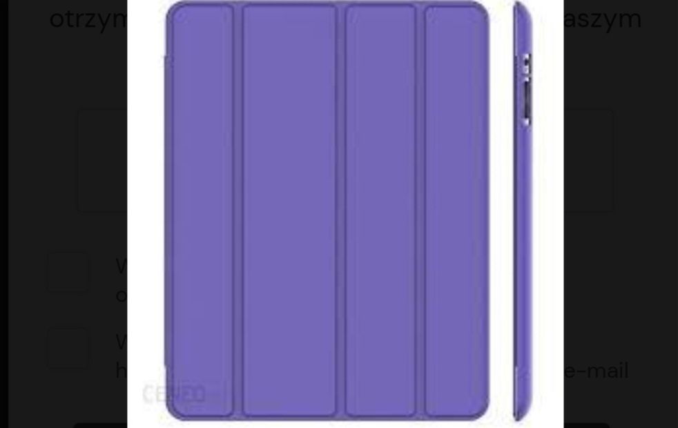 Etui do ipad 4/3/2 fioletowe jetech