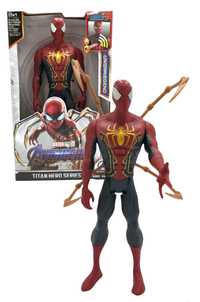 Spiderman Duża figurka Avengers 30 cm Światło dźwięk