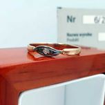 Złoty Pierścionek Brylant 0,03CT W:1,53G P:583 R:17 Certyfikat Diament