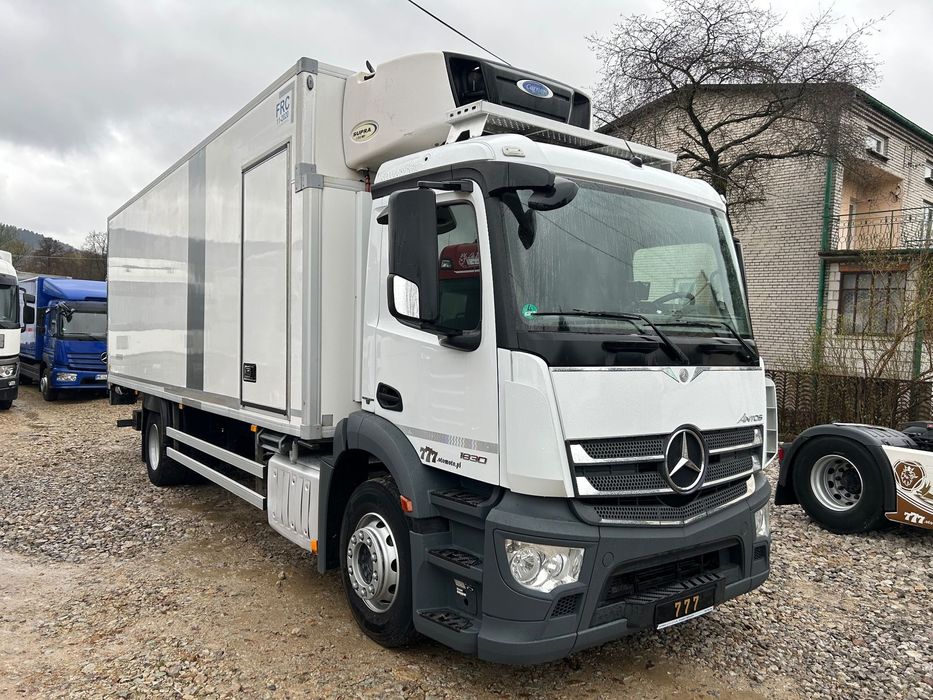 Mercedes-Benz Antos 1824 CARRIER SUPRA 1150 DRZWI + winda i drzwi boczne / 7.7m / z Holandii / KLIMA LEKKI / Axor man Tgm T1000-R THERMO King  TOP top agregat