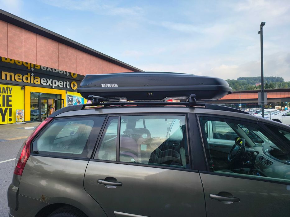 Wynajmę box bagażnik dachowy Taurus 450L dwustronny czarny wypożyczę