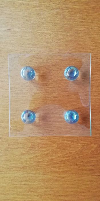 Suporte para vela em vidro 13x13 cm