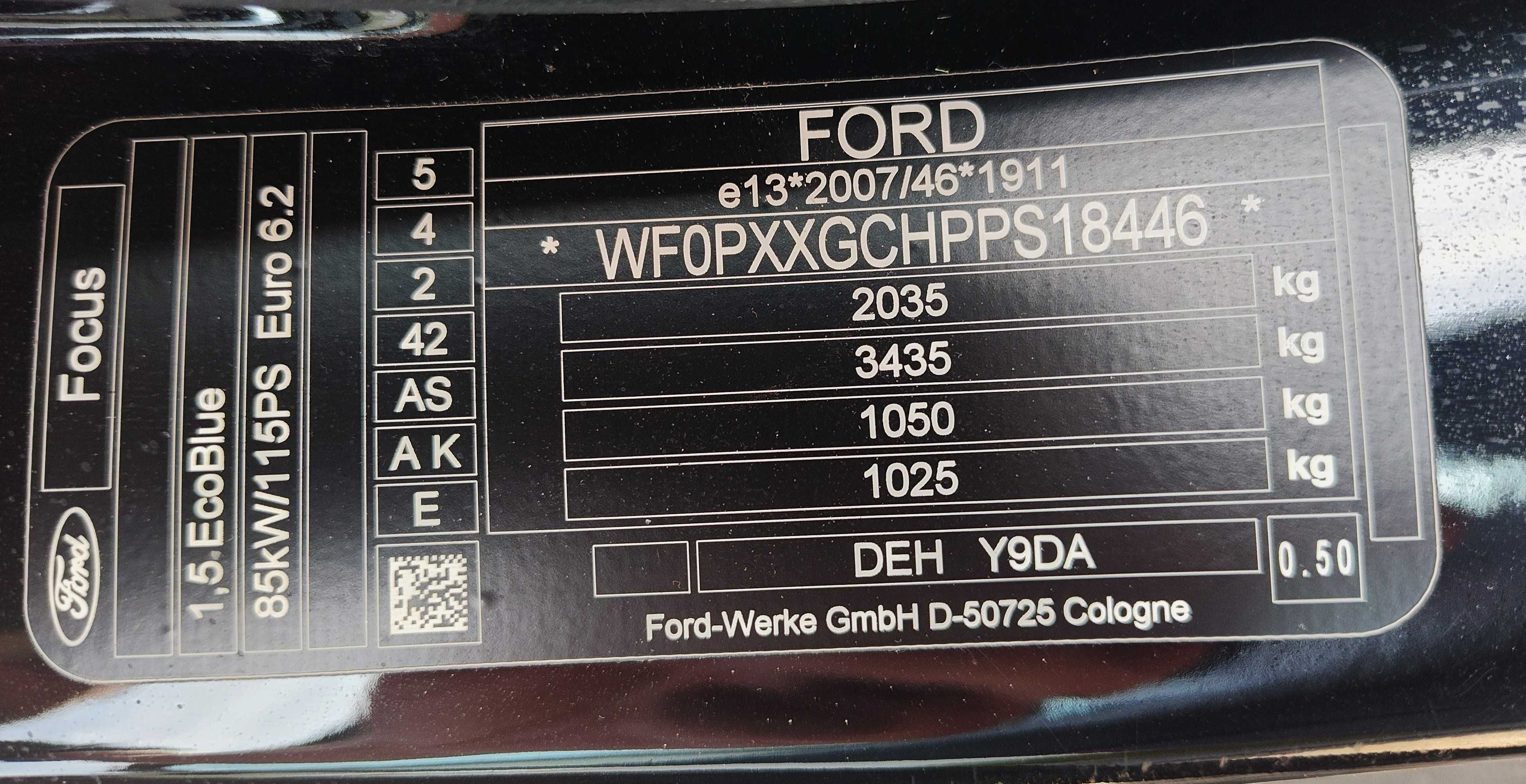 Ford Focus 1.5 EcoBlue Automat Titanium X mały przebieg FV23%