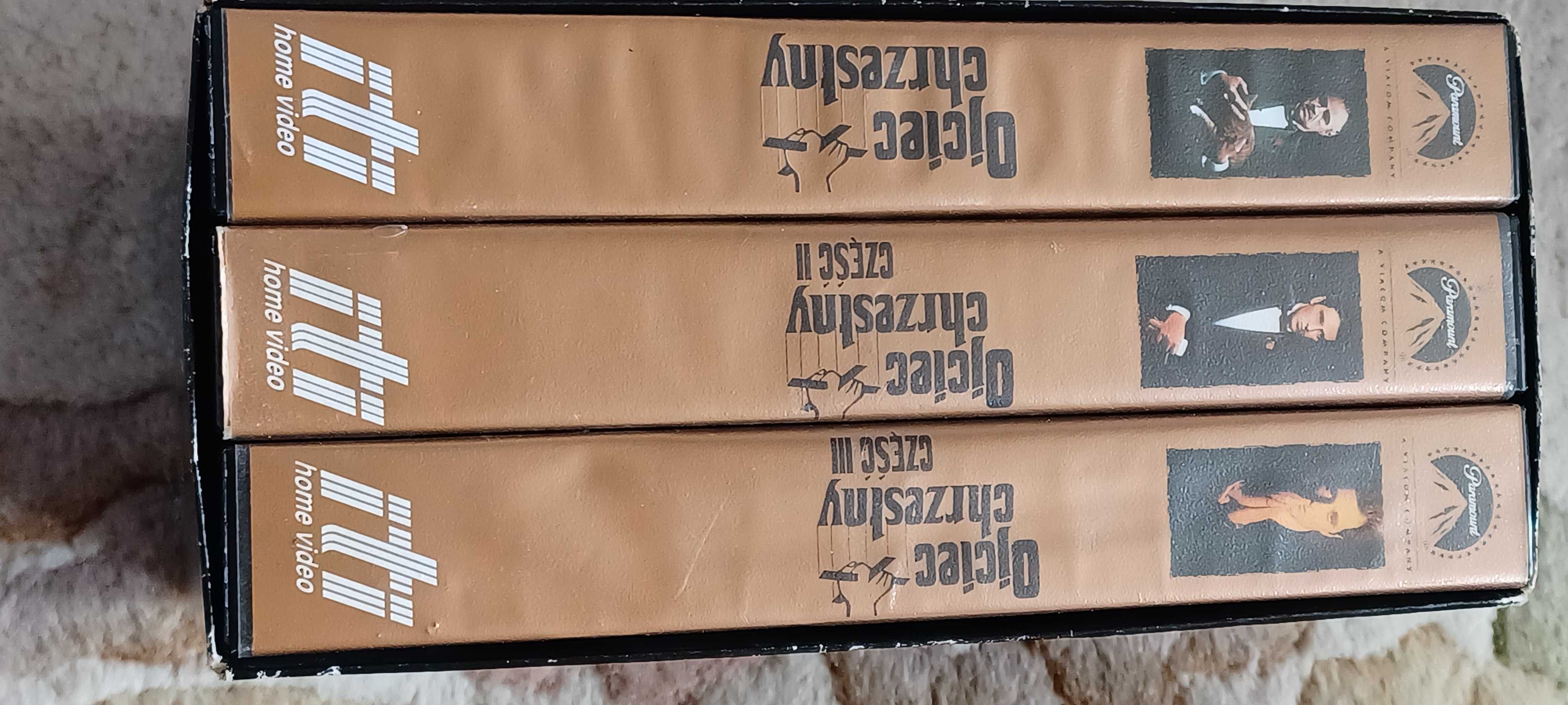 VHS Kolekcja Ojcoec  chrzesny TRYLOGIA 3 kasety