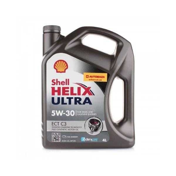 Масло моторное 5W-30 синтетика 4 л Shell Helix Ultra ECT C3