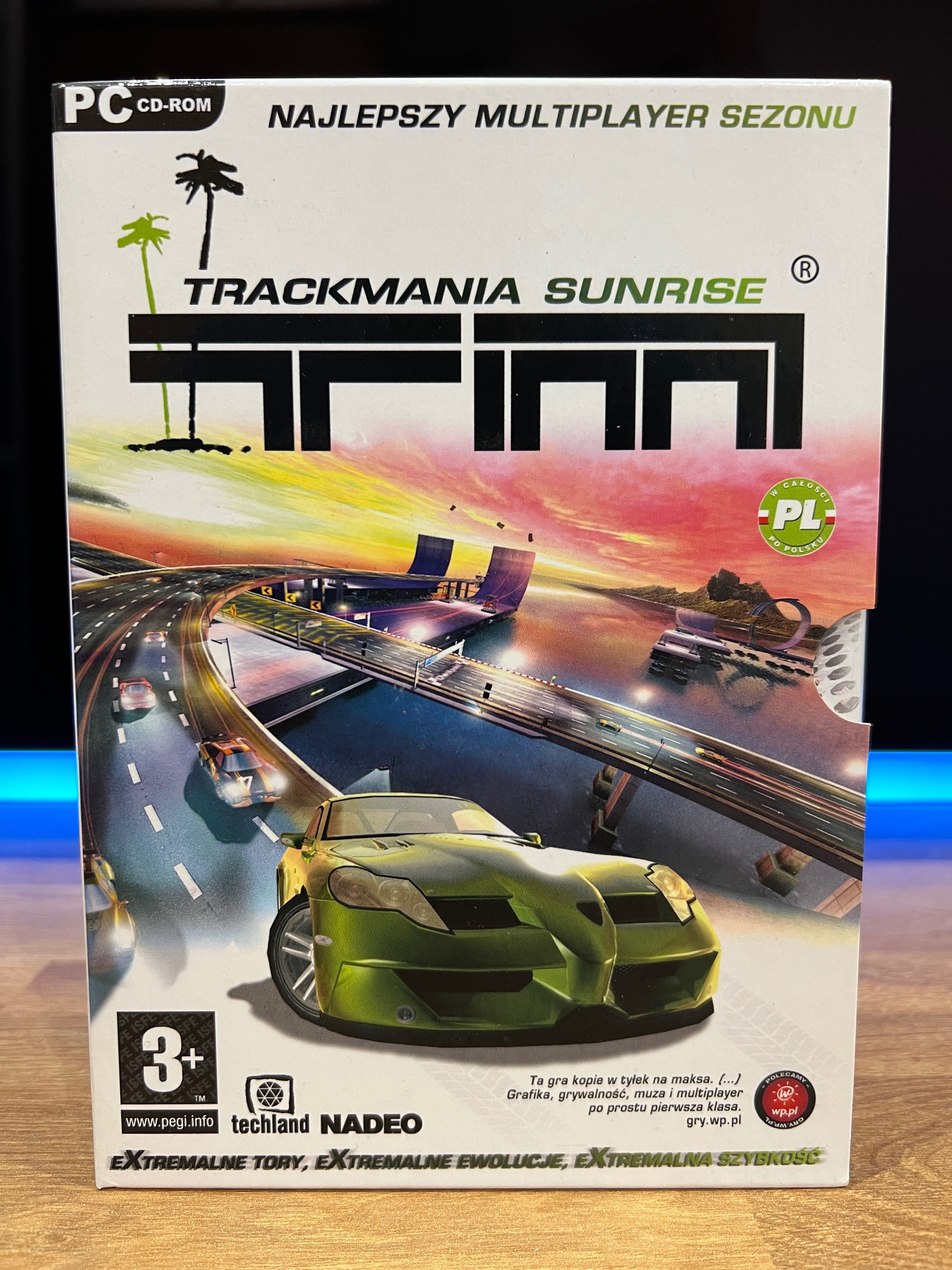 TrackMania Sunrise (PC PL 2005) slipcase BOX premierowe wydanie