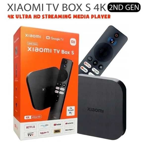 ТВ Приставка  Xiaomi Mi Box S 4K 2nd Gen MDZ-28-AA  Google TV