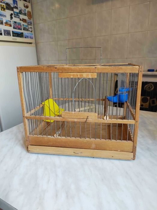 Клітка для птахів та дрібних гризунів 25см х 23см х 32см з аксесуарами