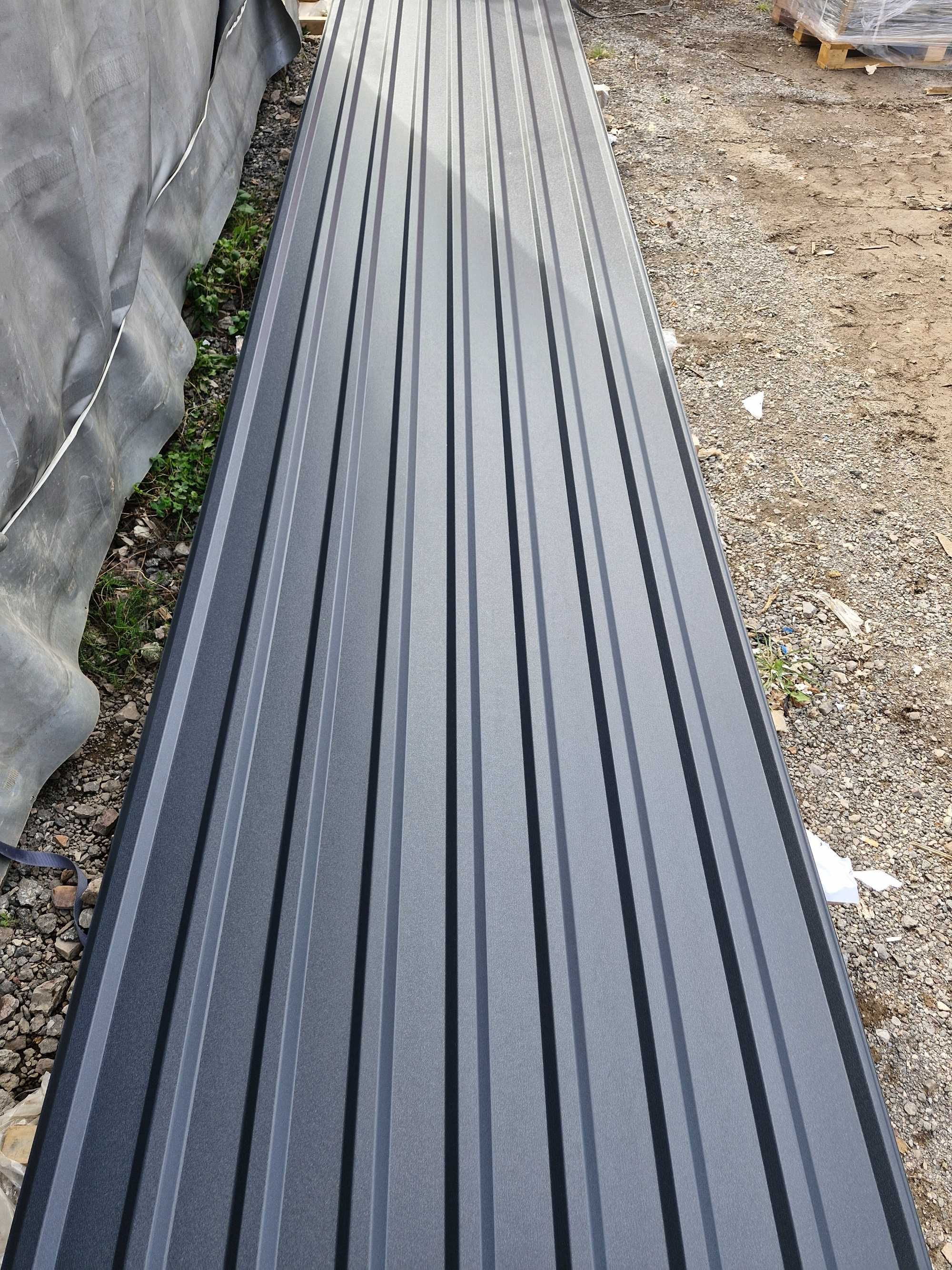 Blacha trapezowa na dach, garaż T18 Ral 7016 grafit mat DOBRA CENA