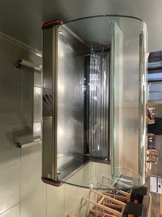 Vitrini demonstração carne e peoxe