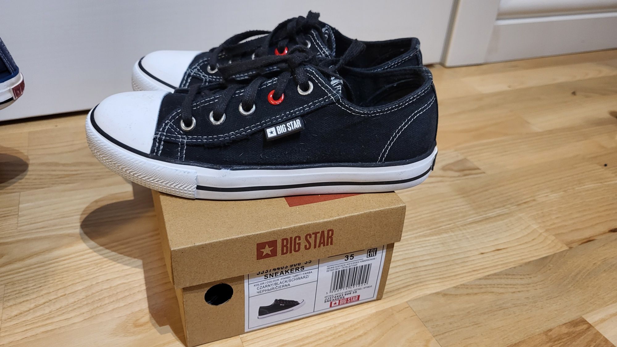 BIG STAR Trampki Dziecięce, czarne, rozmiar 35