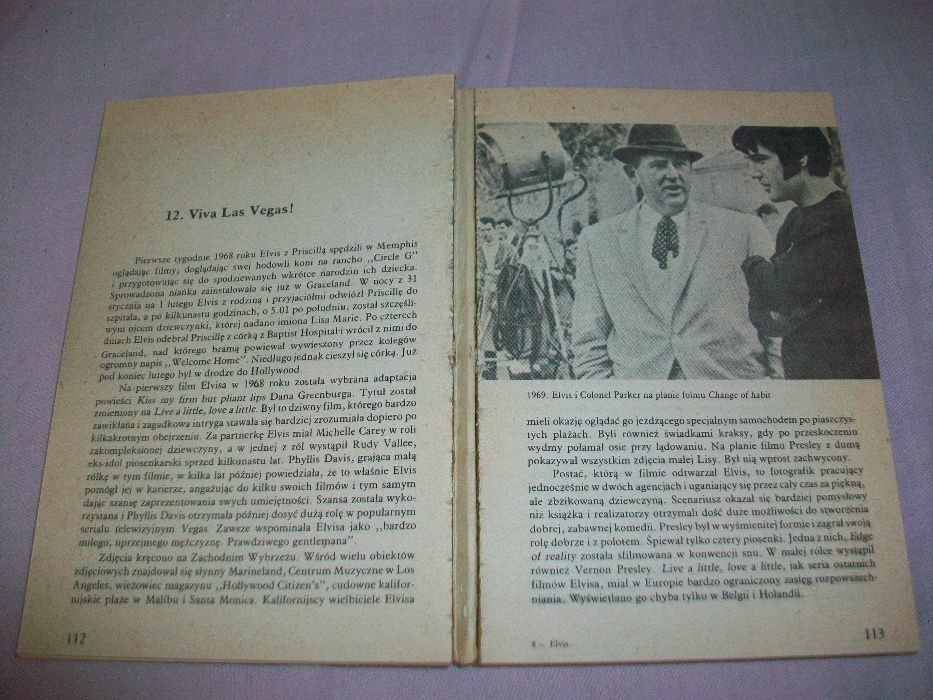 Książka ELVIS wyd. I, 1986. Leszek C.Strzeszewski