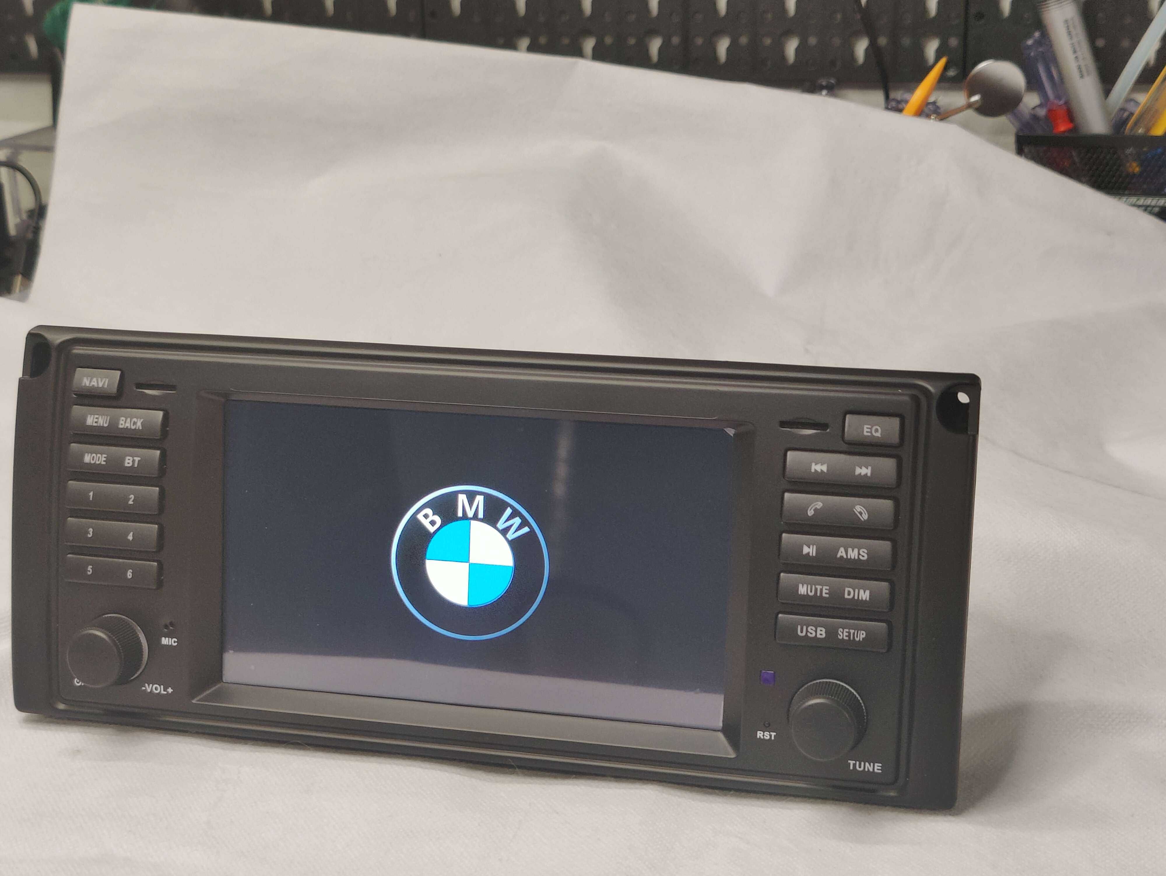 Rádio BMW E39 Android 11 WiFi GPS Novo com Garantia 2GB RAM