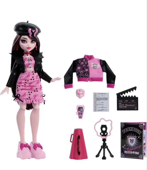 Monster High Draculaura Монстер Хай Дракулаура Кіноклуб Fearbook HXW30