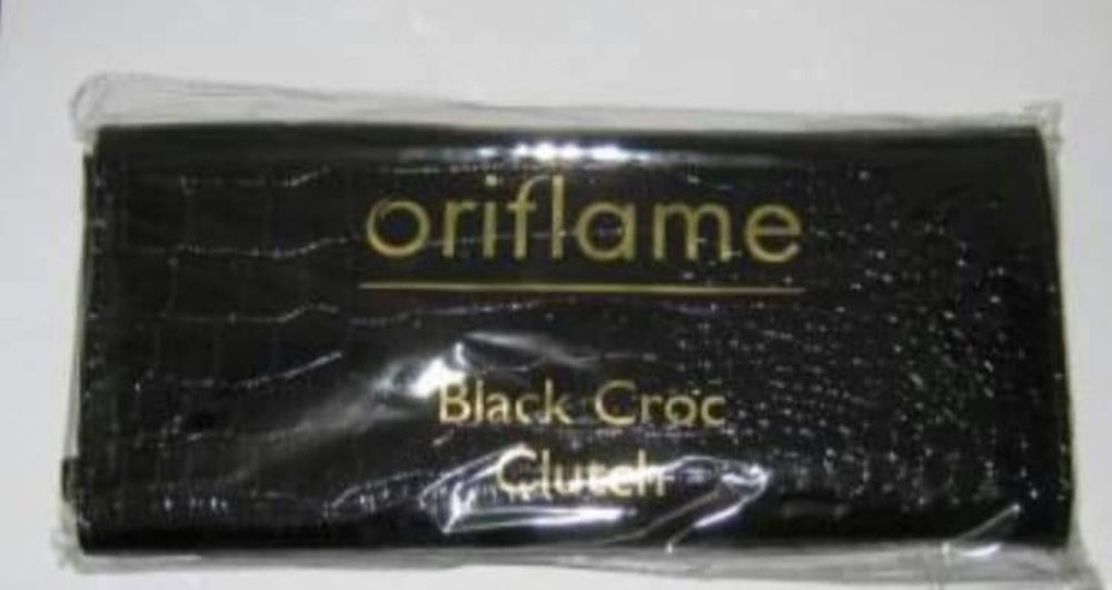 NOWA, zapakowana torebka, kopertówka Oriflame Black Croc