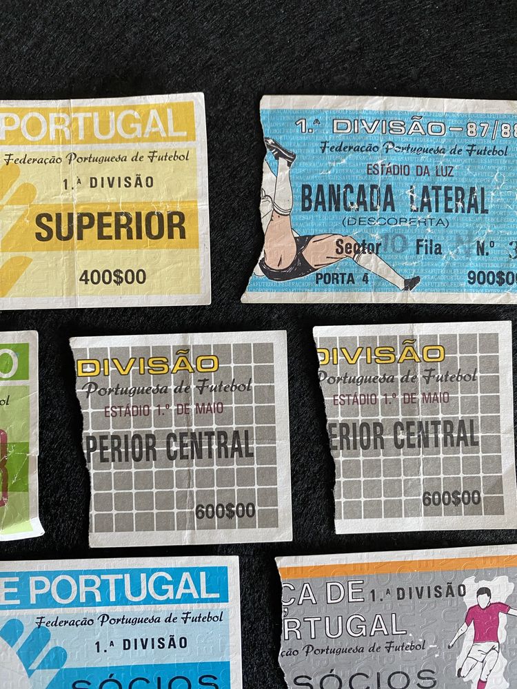 Bilhetes campeonato nacional. Portugal, FC PORTO e Sporting, dede 1984