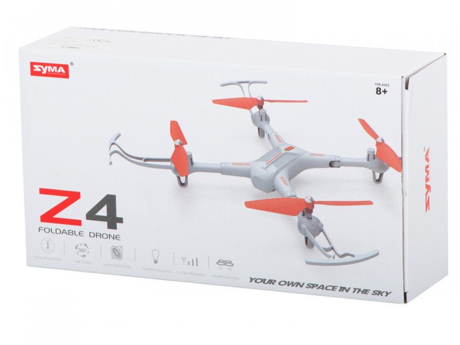 Dron syma Z4 (2.4GHz, żyroskop, auto-start, zawis, zasięg do 30m)