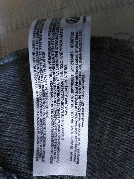 Gorro Cinzento Primark 5-9 Years Old