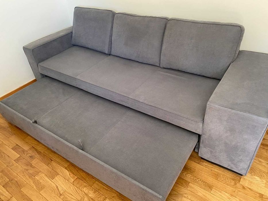 Sofá-Cama Gato Preto - Cinza
