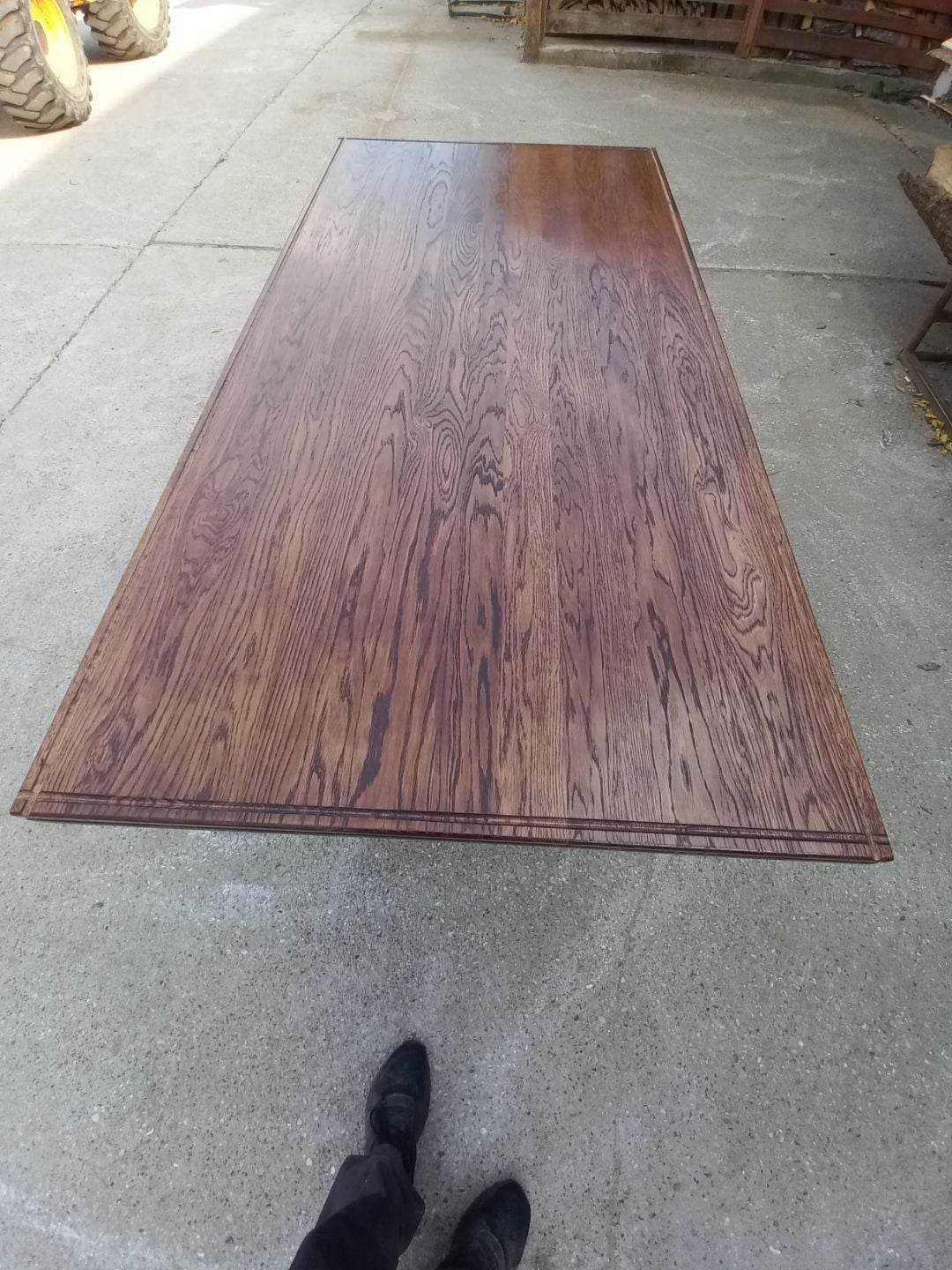 Stół drewniany dębowy z wysezonowanego drewna 195x94cm