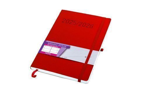 Kalendarz 18 Miesięczny B5 Tdw Czerwony 2025/2026