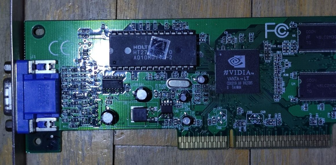 Karta graficzna Riva TNT Vanta 16 Mb AGP retro