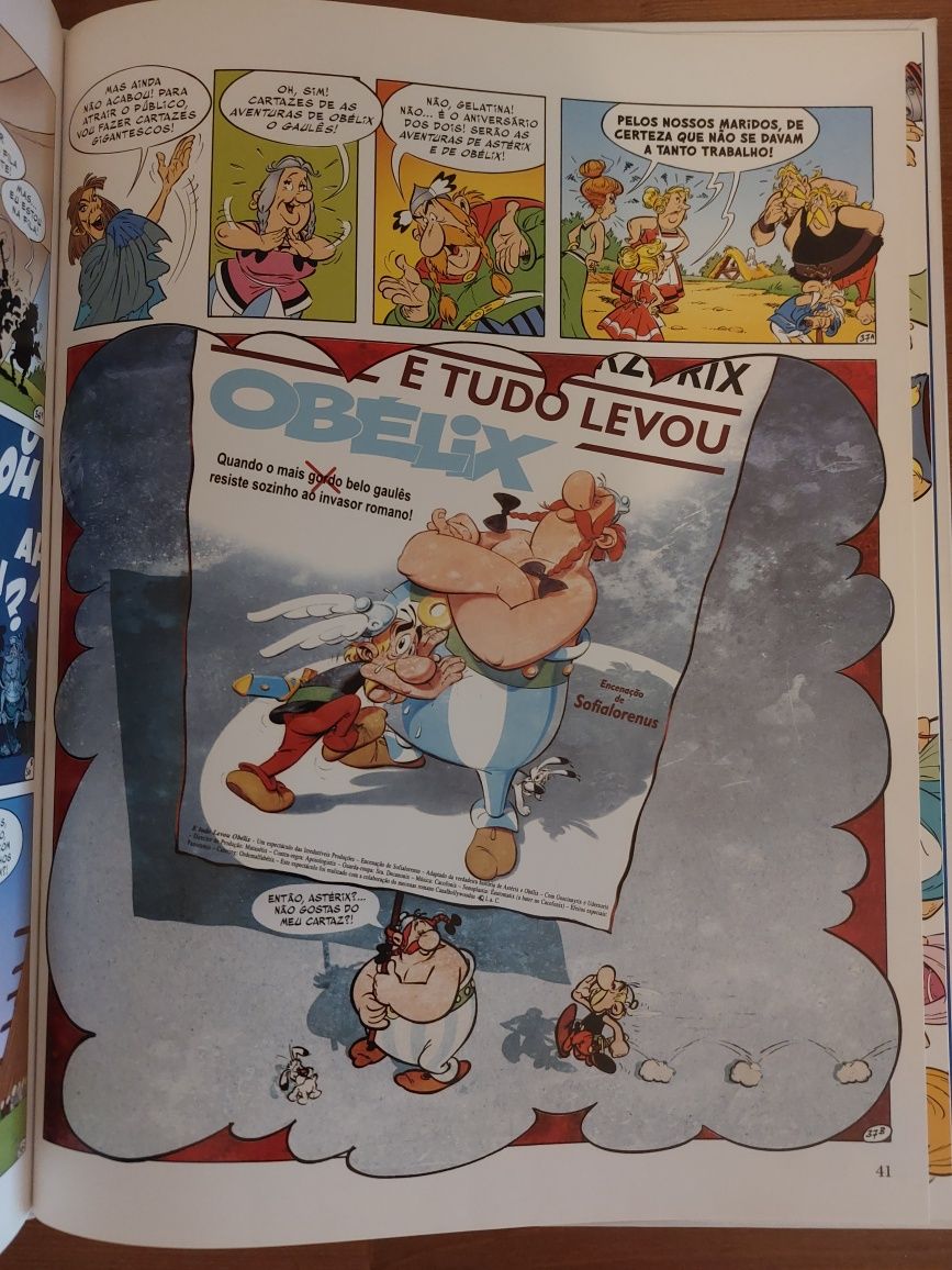 L " O Aniversário de Astérix e Obélix " Livro de Ouro (Como Novo)