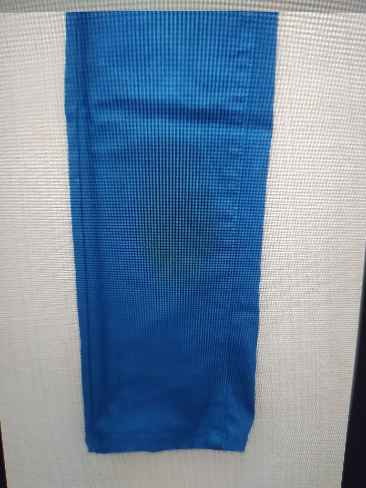 Calça Azul efeito tecido " Envernizado"