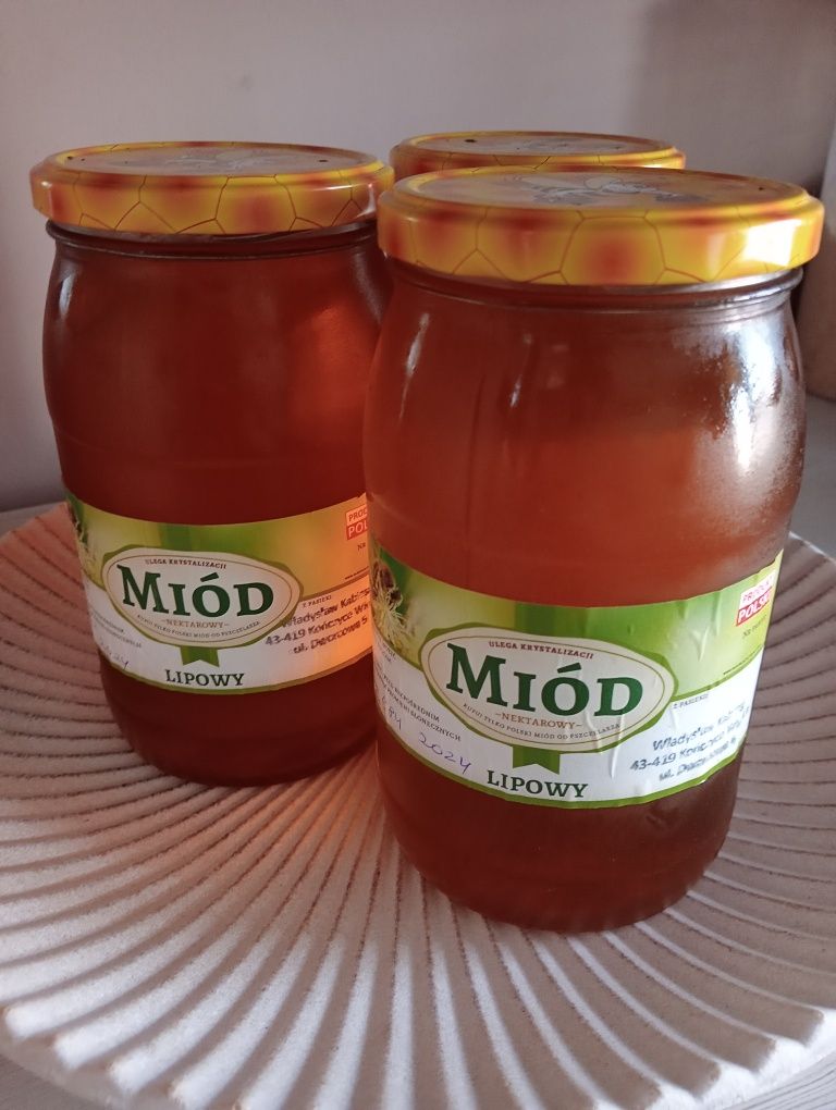 Miody naturalne  0,9 litra sloik