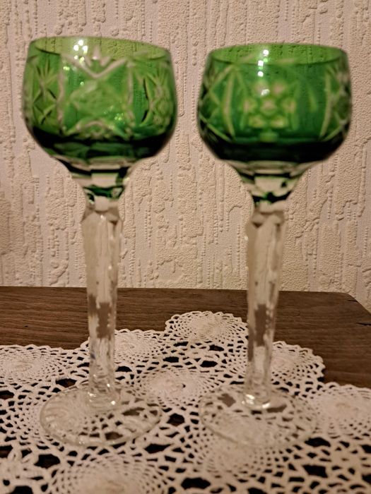 Kryształowe kieliszki do wina kolor 6 szt