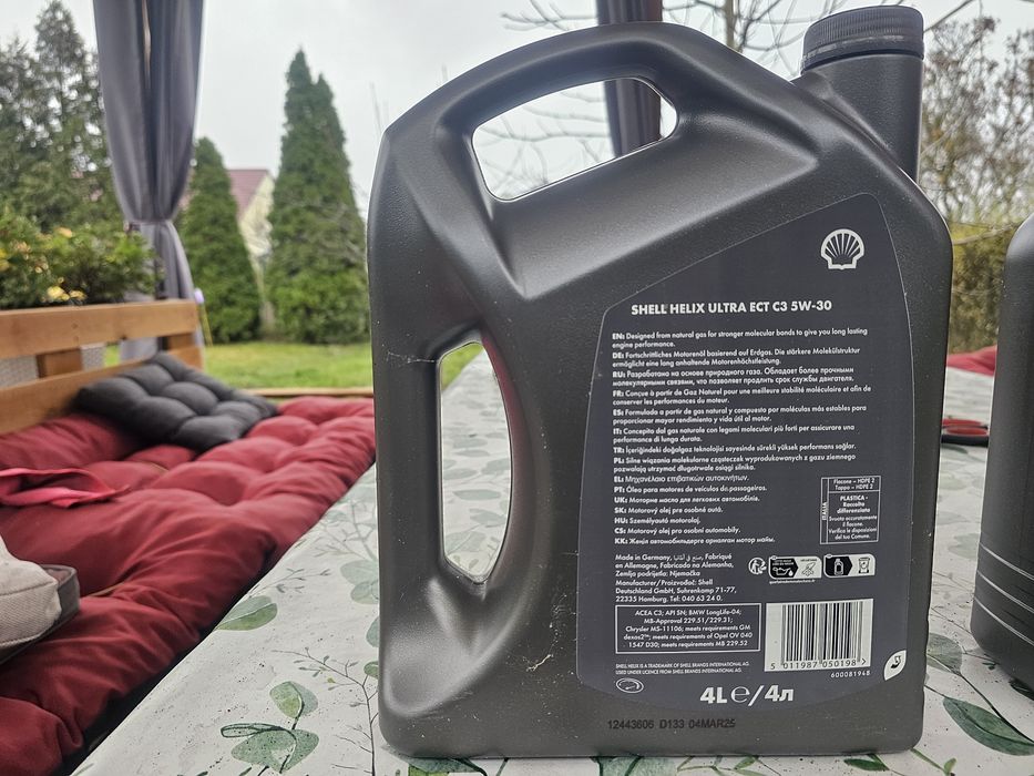Olej silnikowy 5w30 Shell Helix Ultra ECT C3