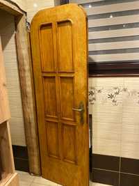 Półokrągłe drzwi lite wewnętrzne 198x65cm/ owalne drzwi drewniane