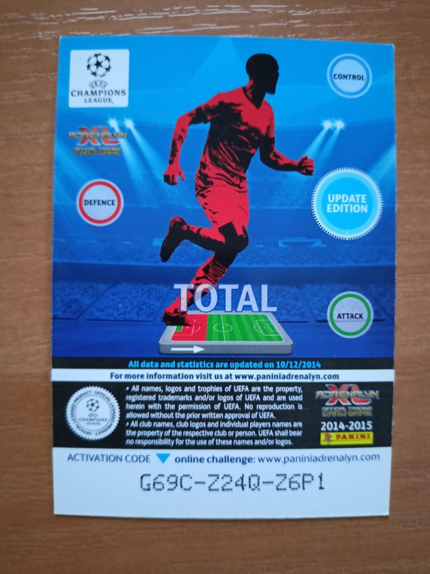Karty piłkarskie Panini Adrenalyn XL "UEFA Champions League" 2014/15