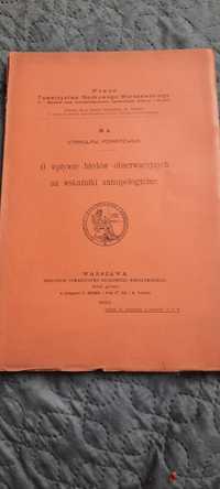 O wpływie błędów obserwacyjnych na wskaźniki antropologiczne 1912r.