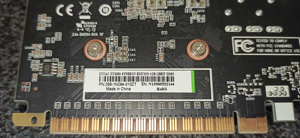 Видеокарта Zotac  GeForce GTX 650 1GB GDDR5