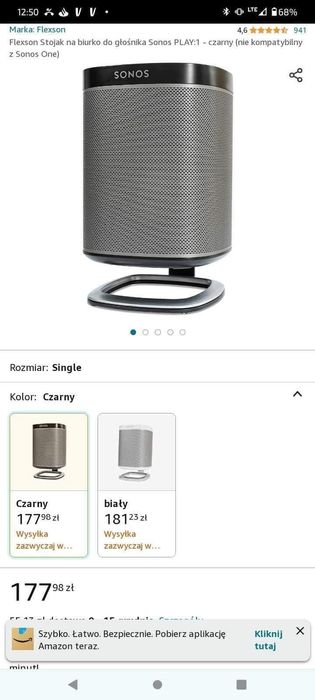 Nowy stojak do głośnika Sonos Play