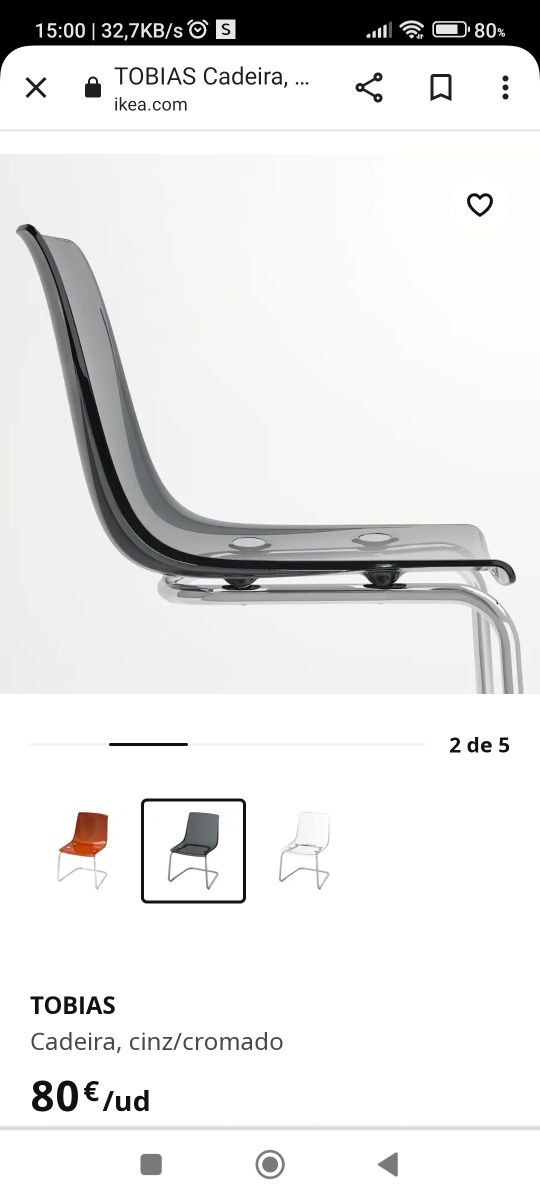 Tobias cadeiras Ikea
