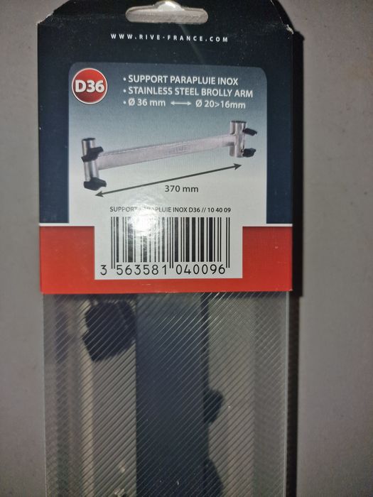 Suporte chapeu Rive inox d36 novo