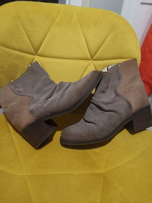 Sztyblety FLY London skóra 39 25cm kozaki półbuty